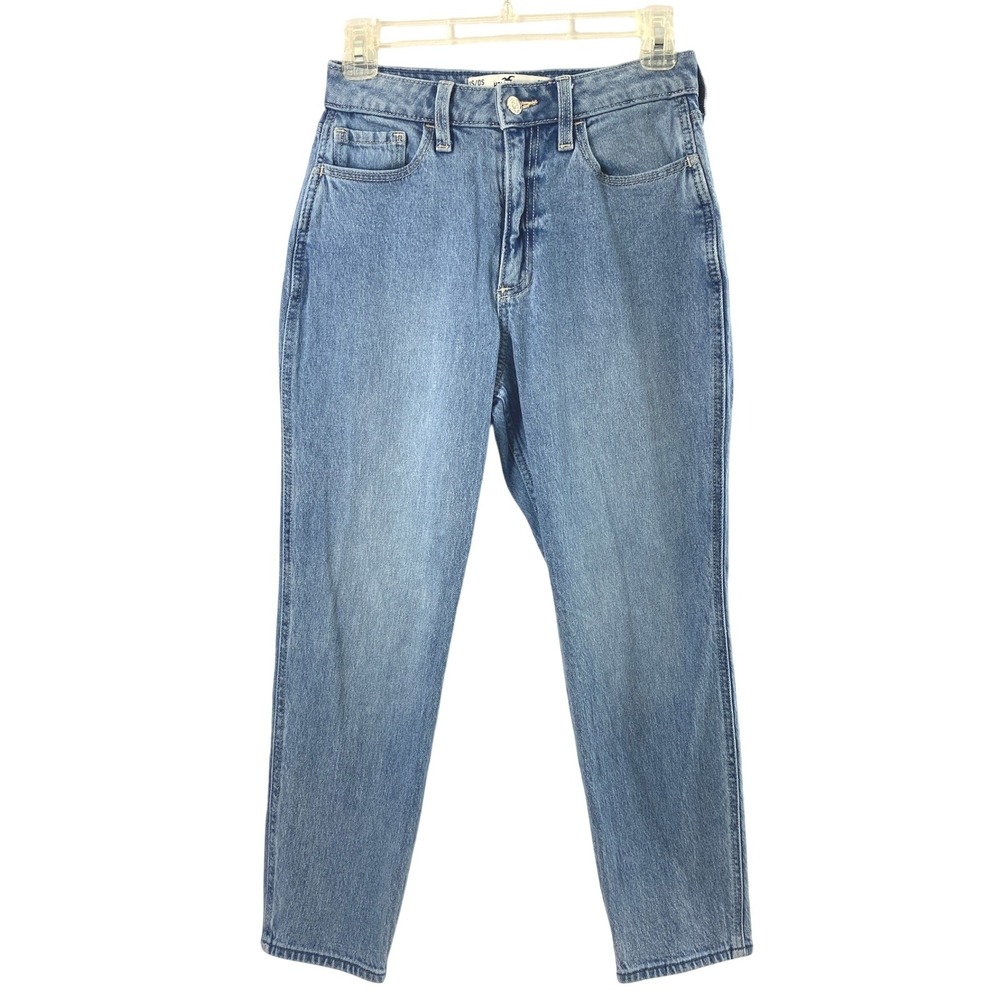 Hollister Jeans Women 25S Curvy High-Rise Mom Jean‎ Vintage Stretch Light Wash